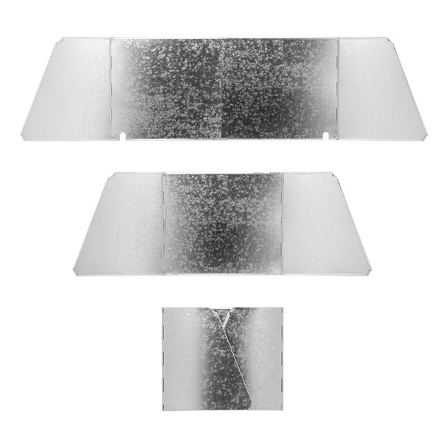 ProPlus Uitschuifbaar kookwindscherm - 3-delig - Verstelbaar 37-70 cm - Inclusief draagtas