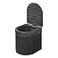 ProPlus Opvouwbaar campingtoilet - met deksel - multifunctioneel - zwart - 34,5 x 29 x 31,5 cm