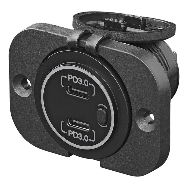 ProPlus Snellader Type C - Inbouw - 12/24V - 3A - Eenvoudige Installatie