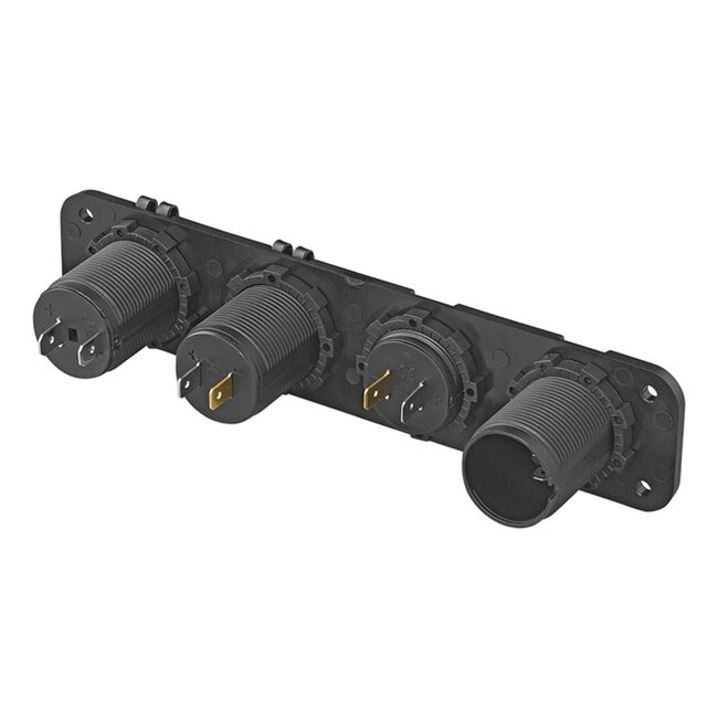 ProPlus Alles-in-één inbouw kit - voltmeter, USB-poorten en DIN - 4200mA - robuust ontwerp