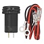 ProPlus USB-inbouwdoos met 3 poorten en voltmeter - Quick Charge 3.0 en Power Delivery - 12V-24V - met beschermend deksel