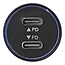 ProPlus Krachtige USB-C snellader - 60W - 3100mA - 12V/24V compatibel - Voor auto