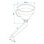 ProPlus Trechter met filter en elleboogtuit - 16 cm - Voor moeilijk bereikbare plaatsen
