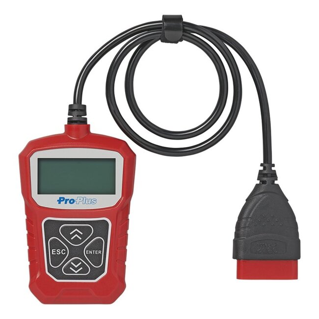 ProPlus OBD II Diagnoseapparaat met Plug & Play-functie - Diagnoseapparaat - Foutcodes Scannen en Resetten - 80 cm Kabel