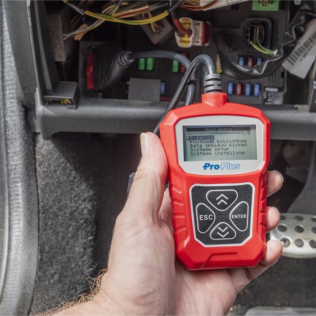 ProPlus OBD II Diagnoseapparaat met Plug & Play-functie - Diagnoseapparaat - Foutcodes Scannen en Resetten - 80 cm Kabel