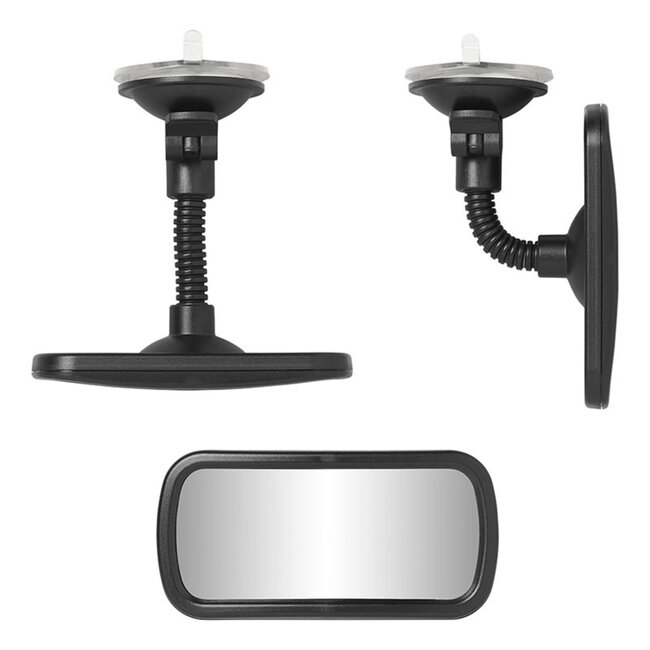 ProPlus Panorama achteruitkijkspiegel - flexarm 4 cm - breed zicht - eenvoudige montage