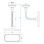 ProPlus Panorama achteruitkijkspiegel met flexarm - breder zicht - 12 cm
