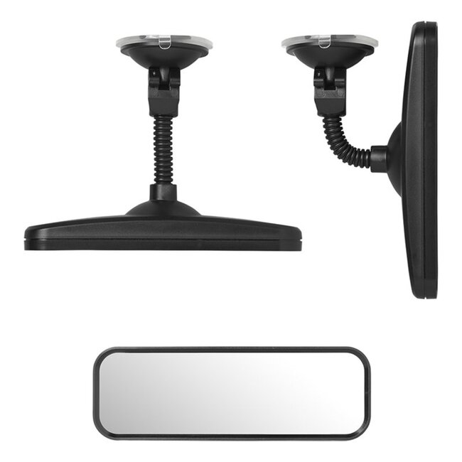 ProPlus Achteruitkijkspiegel - Flexarm en Zuignap - 164 x 55 mm - Compact en Verstelbaar