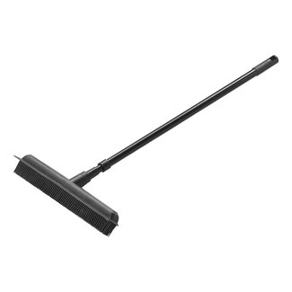 ProPlus Rubberen bezem - telescopische steel - 68-120 cm - multifunctioneel - lichtgewicht