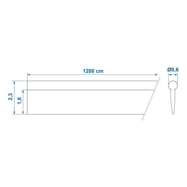 ProPlus Kederprofielbeschermer - Beschermt en Vergemakkelijkt - 12m - Wit PVC
