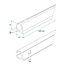 ProPlus Aluminium tentrail 90° - 120 cm - lichtgewicht en sterk - eenvoudig te monteren