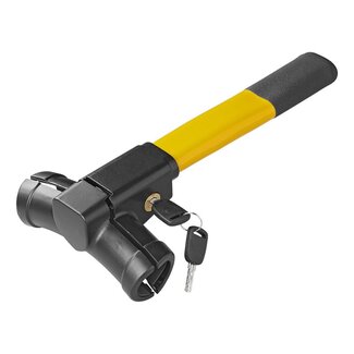 ProPlus Stuurslot - Veersluiting - Universele Pasvorm - Krasbescherming - Signaalkleur - 35 x 15,5 cm - Inclusief 2 Sleutels
