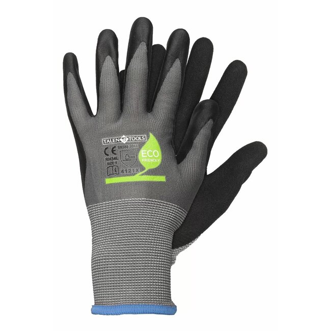 Talen Tools Werkhandschoenen – Gerecycled Polyester – Latexcoating – Maat L