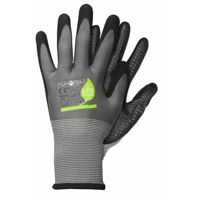 Talen Tools Werkhandschoenen – Gerecycled Polyester – Nitrilcoating – Maat XL