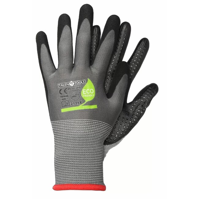 Talen Tools Werkhandschoenen – Gerecycled Polyester – Nitrilcoating – Maat S