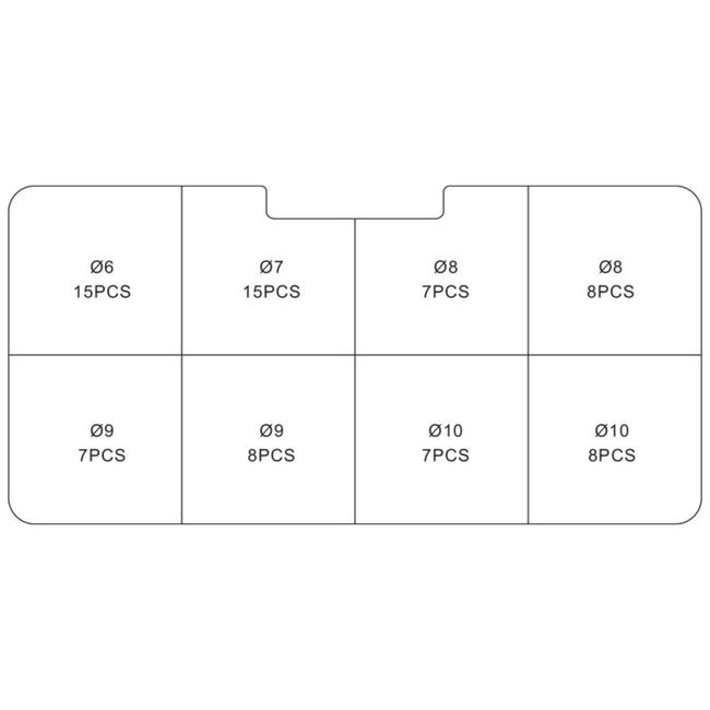 Topgear 75-delige veerslangklemmen set - Veilig en eenvoudig klemmen - Ideaal voor brandstofleidingen