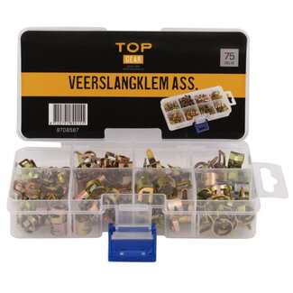 Topgear 75-delige veerslangklemmen set - Veilig en eenvoudig klemmen - Ideaal voor brandstofleidingen Topgear 75-delige veerslangklemmen set - Veilig en eenvoudig klemmen - Ideaal voor brandstofleidingen