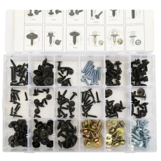 Topgear Zelftappers Assortimentsdoos - 180-delig - Veelzijdig en Compleet