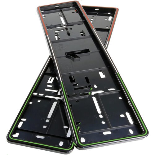 Alti Giri MONO Premium Kentekenplaathouders - Italiaanse Vlag Stijl Alti Giri MONO Premium Kentekenplaathouders - Italiaanse Vlag Stijl