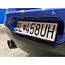 Alti Giri kentekenplaathouders - ABS plastic - motorsportstijl met kliksysteem - 52x11 cm - lichtblauw/blauw/rood - 2 stuks - auto