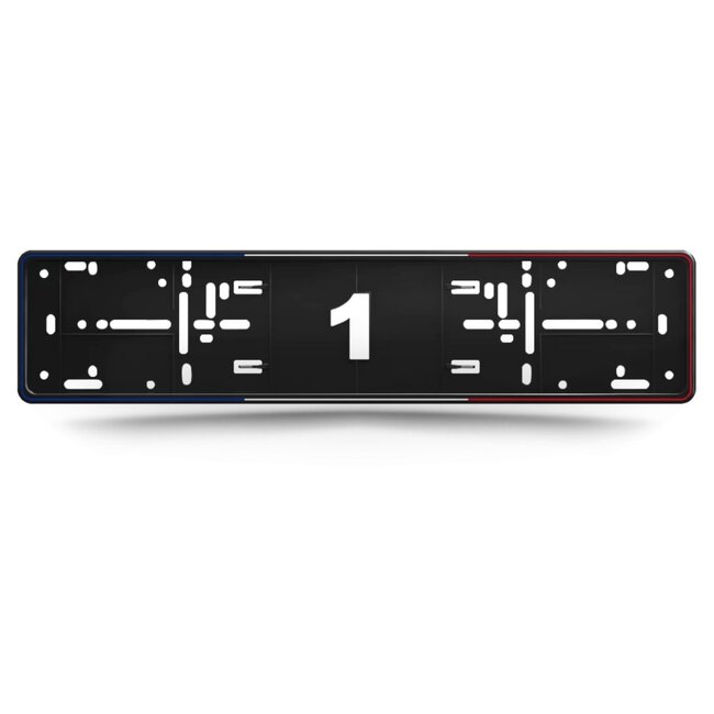 Alti Giri MONO Premium Kentekenplaathouders - Franse vlag stijl - 2 Stuks