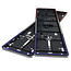 Alti Giri kentekenplaathouders - ABS-kunststof - krasvrij kliksysteem - 52 x 11 cm - Franse vlagkleuren - 2 stuks - auto exterieur