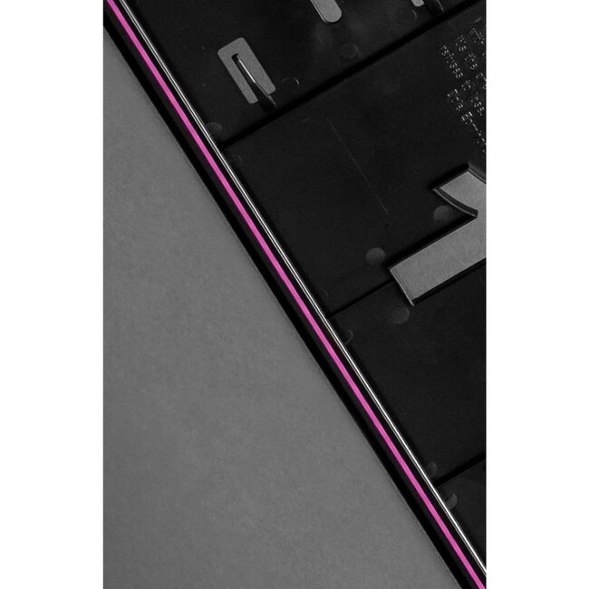 Alti Giri Kentekenplaathouders auto - ABS-kunststof - klikbevestiging, krasbestendig - 520 x 110 mm - rood - 2 stuks