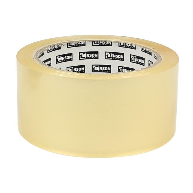 Benson Transparante verpakkingstape - Low noise - 66 m x 48 mm - Sterk klevend