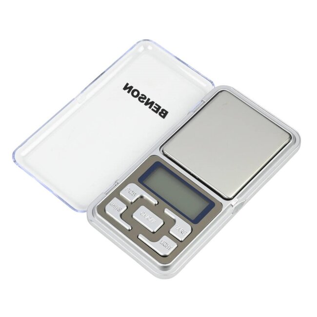 Benson Digitale precisieweegschaal - compact - nauwkeurig - 500 gram - LCD-scherm - tarrafunctie
