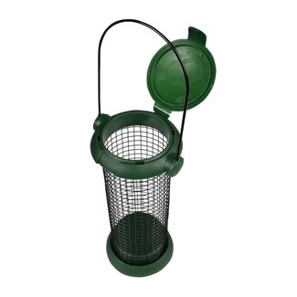 Benson Vogelvoedersilo - groen - weerbestendig - 19 cm - staal en PP - Ø 8 cm Benson Vogelvoedersilo - groen - weerbestendig - 19 cm - staal en PP - Ø 8 cm