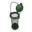 Benson Vogelvoedersilo - groen - weerbestendig - 19 cm - staal en PP - Ø 8 cm