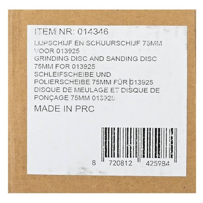 Hofftech Slijp- en schuurschijven - 75 mm - veelzijdig en duurzaam - set van 2 stuks