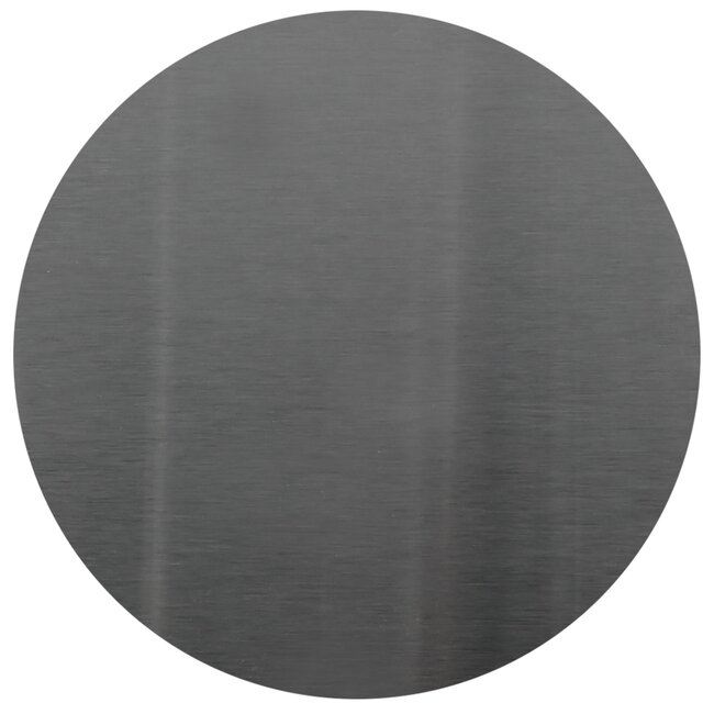 Benson Set van 6 zilveren RVS onderzetters met houder - 10 cm diameter - stijlvol en duurzaam