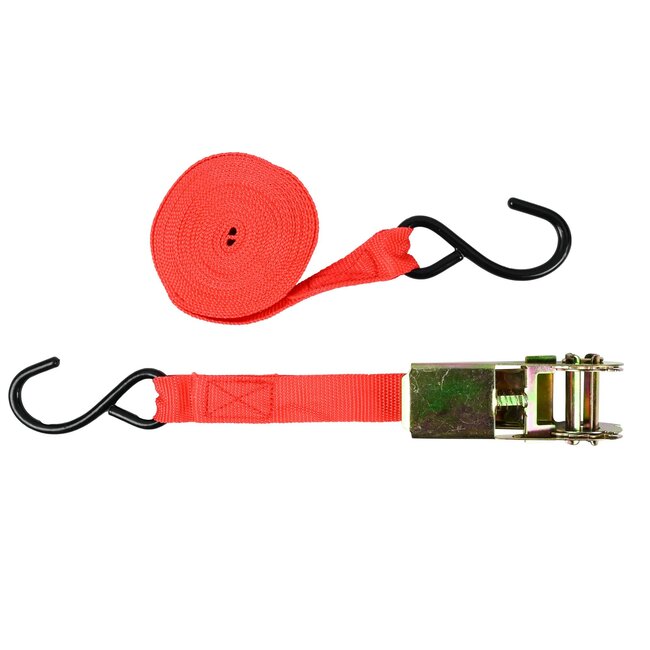 Benson Spanband - 5 meter - Ratel en Haken - Rood - Veilig Transport