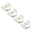 Benson Set van 4 scheerlijnen - nylon - 3 mm diameter - 200 cm - wit