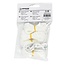 Benson Set van 4 scheerlijnen - nylon - 3 mm diameter - 200 cm - wit