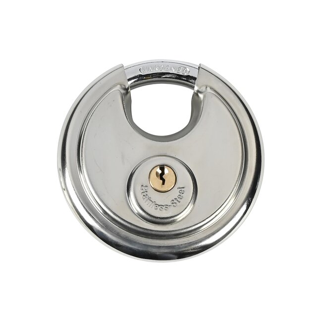 Stahlex Discusslot - RVS - Gehard Staal - Ø 90 mm - Inclusief Twee Sleutels