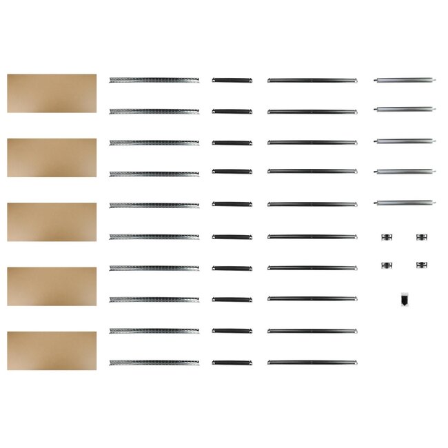 Benson Grote stellingkast - robuust - verstelbare planken - 180x90x40 cm - 175 kg per plank