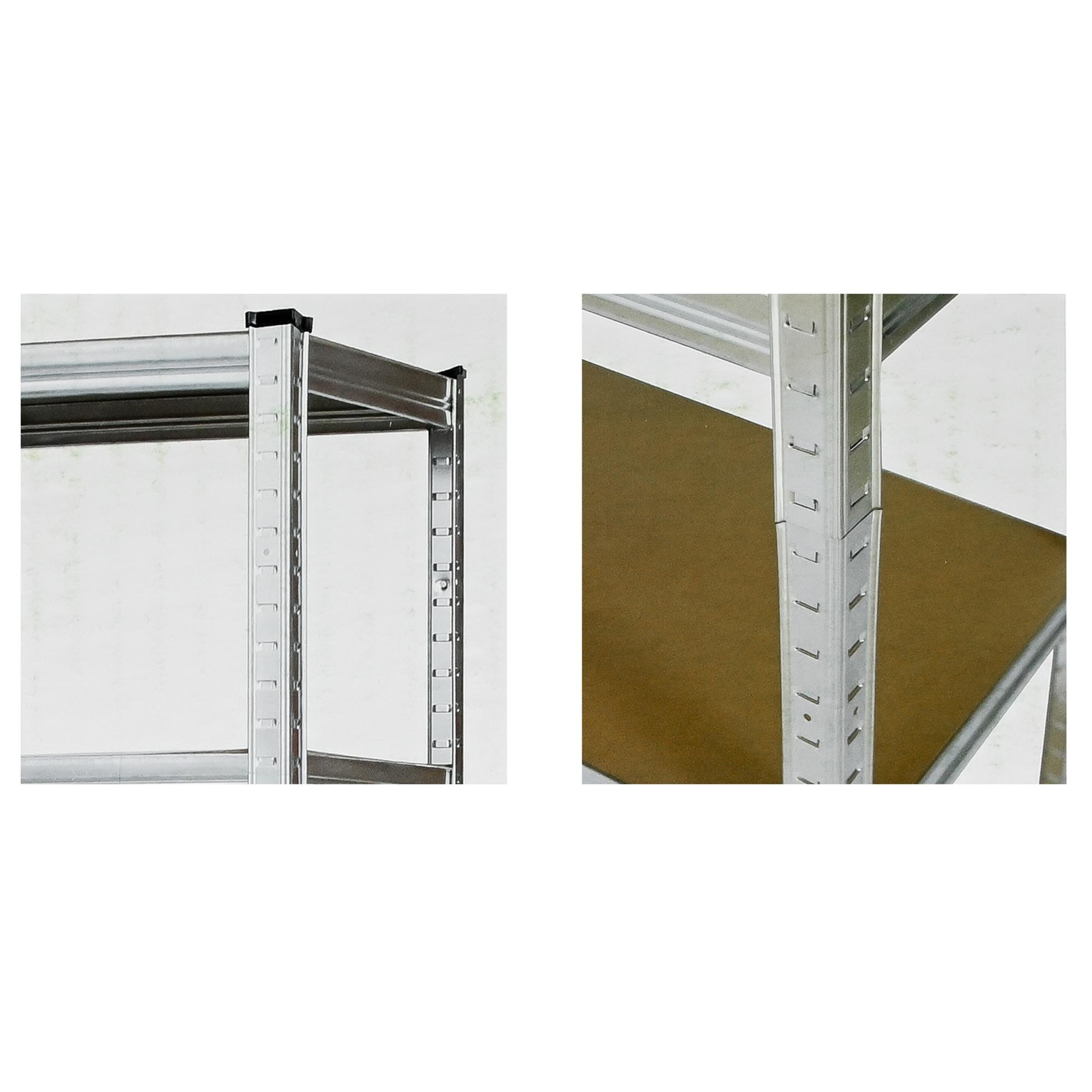 Shelfplaza Metalen Stellingkast Home 180x120x45 Cm In Verzinkt Met 4 Planken