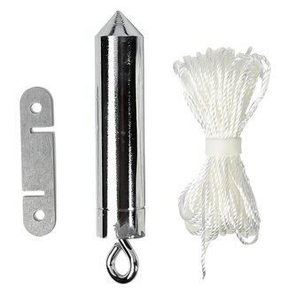 Benson Schietlood - 80 gram - 5 meter touw - Nauwkeurige verticale metingen - Duurzaam ontwerp Benson Schietlood - 80 gram - 5 meter touw - Nauwkeurige verticale metingen - Duurzaam ontwerp