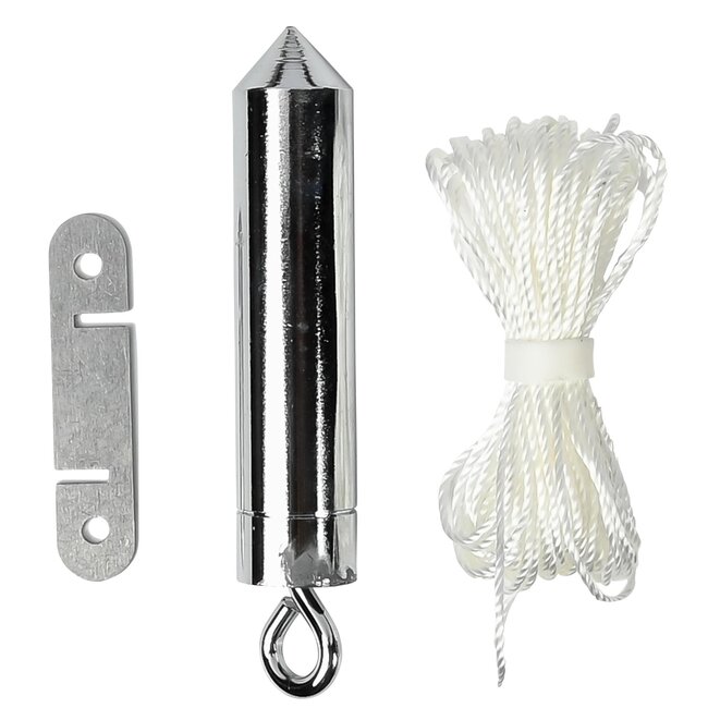 Benson Schietlood - 80 gram - 5 meter touw - Nauwkeurige verticale metingen - Duurzaam ontwerp