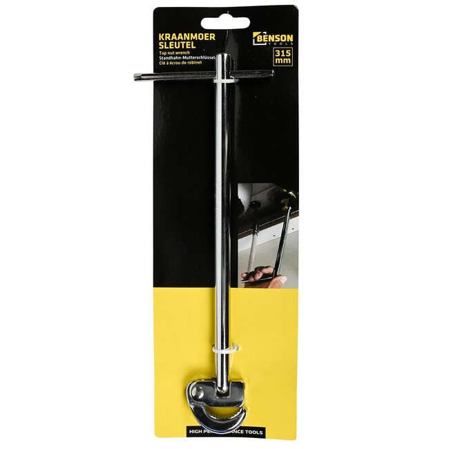 Benson Verstelbare wastafel moertang - chroom vanadium - 31.5 cm - 25 mm sleutelwijdte