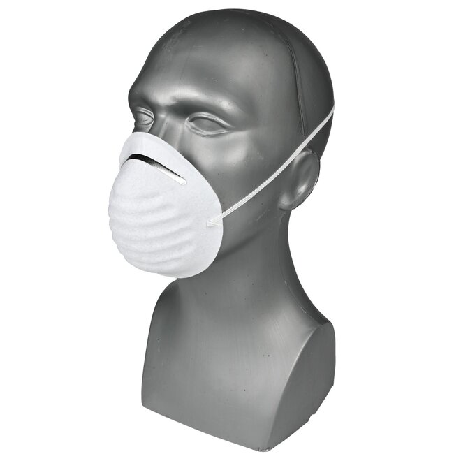 Benson Stofmasker met aluminium neusclip - latexvrij - 6 stuks