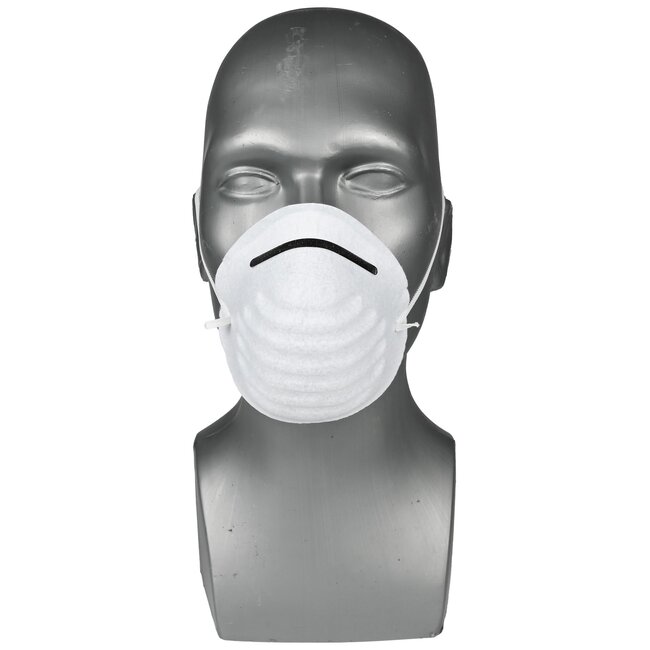 Benson Stofmasker met aluminium neusclip - latexvrij - 6 stuks