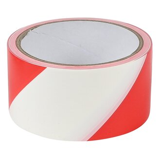 Benson Robuust afzetlint - 48 mm breed - 50 meter lang - Rood en wit