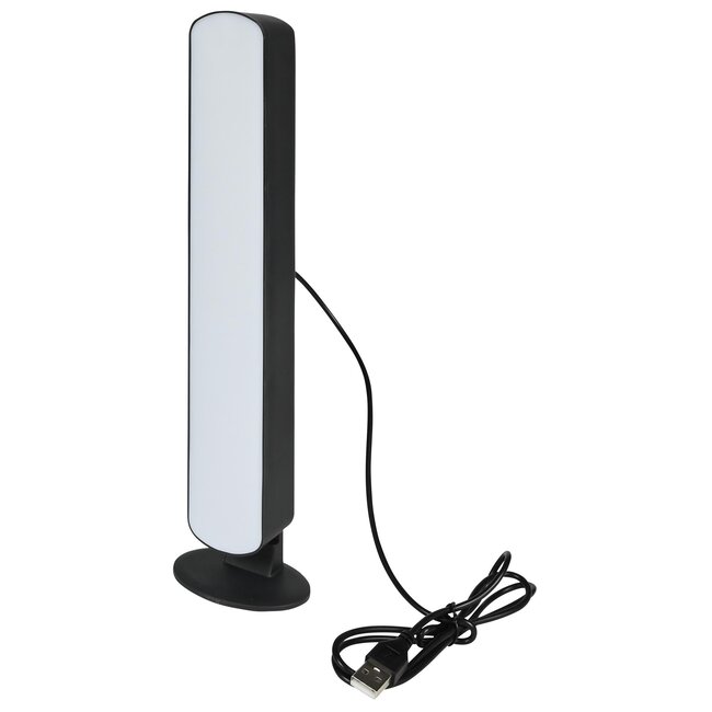 Benson Veelzijdige LED lichtbalk - RGB en wit - 4 lichtmodi - USB-voeding - 26,5 cm - zwart