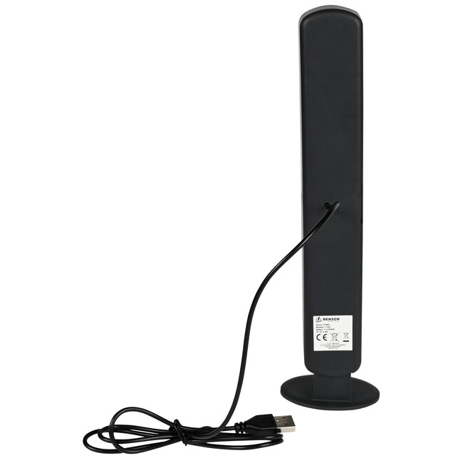 Benson Veelzijdige LED lichtbalk - RGB en wit - 4 lichtmodi - USB-voeding - 26,5 cm - zwart