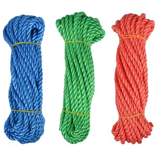 Benson Sterk polypropyleen touw - 6 mm x 10 m - kleurrijk en veelzijdig