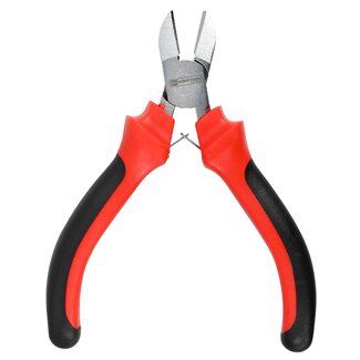 Hofftech Mini zijsnijtang - precisie en comfort - 115 mm - rood/zwart