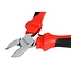 Hofftech Mini zijsnijtang - precisie en comfort - 115 mm - rood/zwart